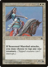 Seasoned Marshal - Portal (POR) #26 - Uncommon Magic: The Gathering Trading Card