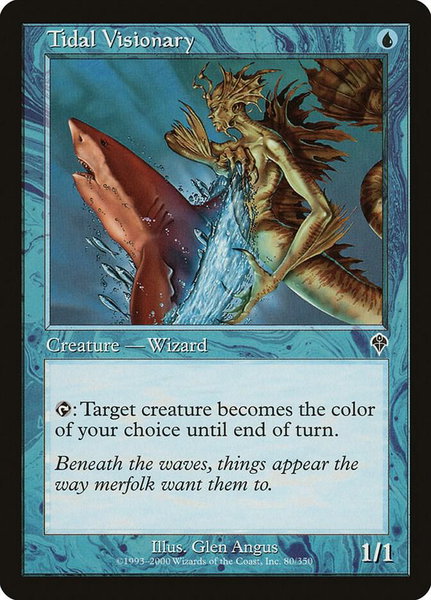 Tidal Visionary trading card from Invasion Tidal Visionary - Invasion Magic: The Gathering trading card