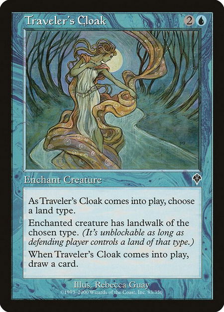 Traveler's Cloak - Invasion Magic: The Gathering trading card