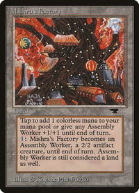 Mishra's Factory (Fall) - Antiquities (ATQ) #80c - Rare Magic: The Gathering Trading Card