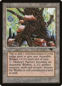 Mishra's Factory (Spring) - Antiquities (ATQ) #80a - Rare Magic: The Gathering Trading Card