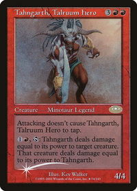 Tahngarth, Talruum Hero (Alt. Art Foil) - Planeshift (PLS) #74★ - Rare Magic: The Gathering Trading Card