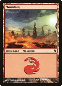 Mountain (75) - Duel Decks: Venser vs. Koth (DDI) #75 - Land Magic: The Gathering Trading Card