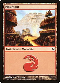 Mountain (76) - Duel Decks: Venser vs. Koth (DDI) #76 - Land Magic: The Gathering Trading Card