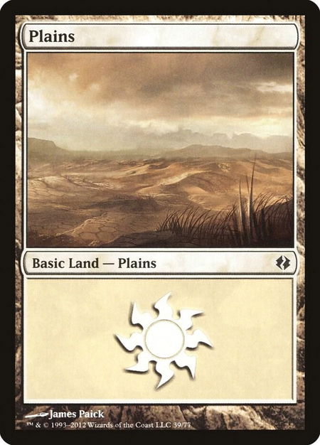 Plains (39) - Duel Decks: Venser vs. Koth Magic: The Gathering trading card