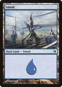 Island (42) - Duel Decks: Venser vs. Koth (DDI) #42 - Land Magic: The Gathering Trading Card