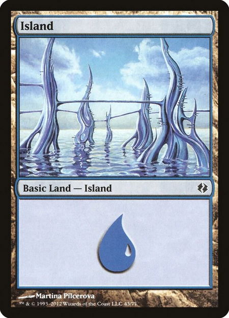 Island (43) - Duel Decks: Venser vs. Koth Magic: The Gathering trading card
