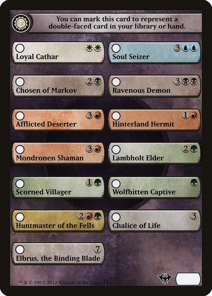 Checklist Card - Dark Ascension trading card from Dark Ascension Checklist Card - Dark Ascension - Dark Ascension Magic: The Gathering trading card