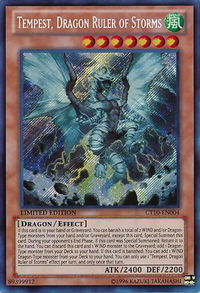 Tempest, Dragon Ruler of Storms - 2013 Collectors Tins (CT10) #CT10-EN004 - Secret Rare YuGiOh Trading Card