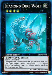Diamond Dire Wolf - 2013 Collectors Tins (CT10) #CT10-EN012 - Super Rare YuGiOh Trading Card