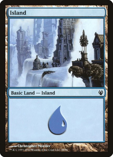 Island (38) - Duel Decks: Izzet vs. Golgari Magic: The Gathering trading card