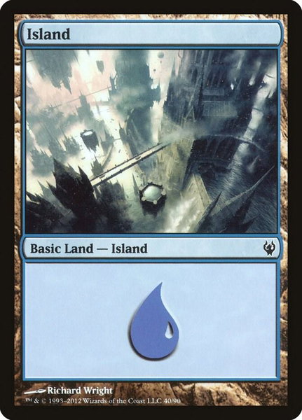 Island (40) - Duel Decks: Izzet vs. Golgari Magic: The Gathering trading card