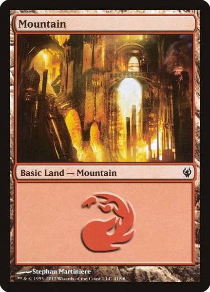 Mountain (41) trading card from Duel Decks: Izzet vs. Golgari Mountain (41) - Duel Decks: Izzet vs. Golgari Magic: The Gathering trading card