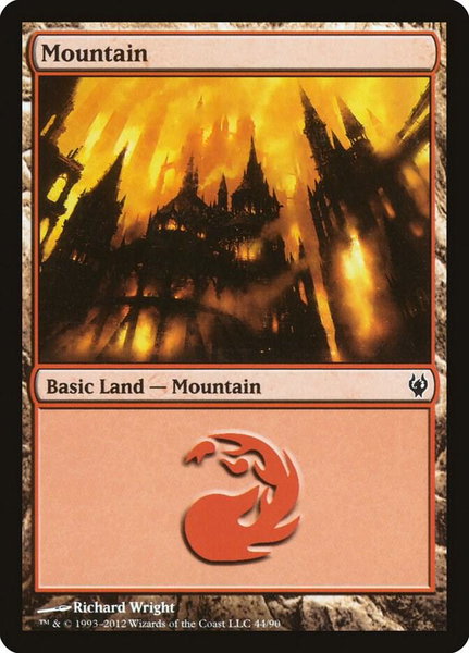 Mountain (44) trading card from Duel Decks: Izzet vs. Golgari Mountain (44) - Duel Decks: Izzet vs. Golgari Magic: The Gathering trading card
