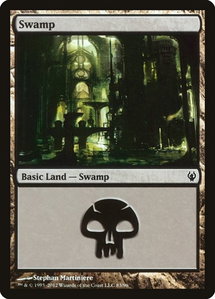 Swamp (83) - Duel Decks: Izzet vs. Golgari (DDJ) #83 - Land Magic: The Gathering Trading Card