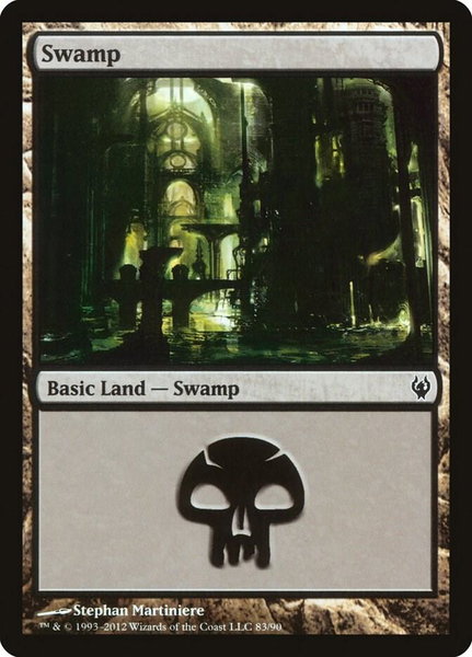 Swamp (83) - Duel Decks: Izzet vs. Golgari Magic: The Gathering trading card