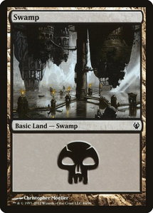Swamp (84) - Duel Decks: Izzet vs. Golgari (DDJ) #84 - Land Magic: The Gathering Trading Card