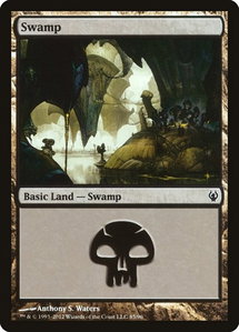 Swamp (85) - Duel Decks: Izzet vs. Golgari (DDJ) #85 - Land Magic: The Gathering Trading Card