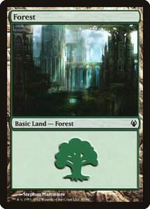 Forest (87) - Duel Decks: Izzet vs. Golgari (DDJ) #87 - Land Magic: The Gathering Trading Card