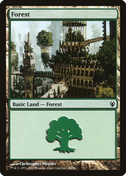 Forest (88) trading card from Duel Decks: Izzet vs. Golgari Forest (88) - Duel Decks: Izzet vs. Golgari Magic: The Gathering trading card