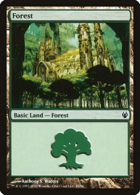 Forest (89) - Duel Decks: Izzet vs. Golgari Magic: The Gathering trading card