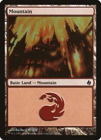 Mountain (34) - Premium Deck Series: Fire and Lightning (PD2) #34 - Land Magic: The Gathering Trading Card