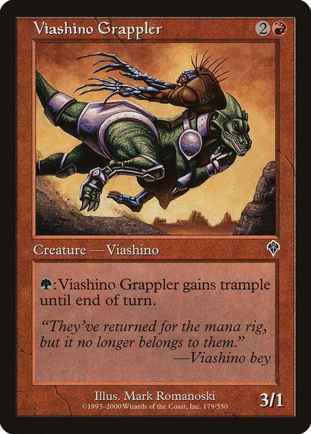 Viashino Grappler - Invasion Magic: The Gathering trading card