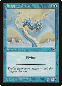 Snapping Drake - Portal (POR) #67 - Common Magic: The Gathering Trading Card