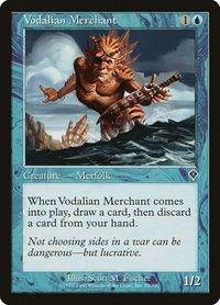 Vodalian Merchant - Invasion (INV) #85 - Common Magic: The Gathering Trading Card