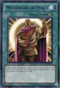 Messenger of Peace (Red) trading card from Duelist League Promo Messenger of Peace (Red) - Duelist League Promo YuGiOh trading card