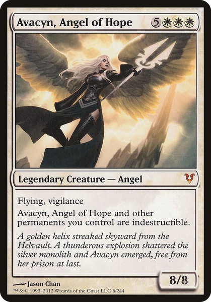 Avacyn, Angel of Hope (Avacyn Restored) - Oversize Cards Magic: The Gathering trading card