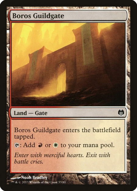 Boros Guildgate - Duel Decks: Heroes vs. Monsters Magic: The Gathering trading card