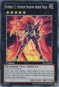Number 12: Crimson Shadow Armor Ninja - Star Pack 2013 (SP13) #SP13-EN030 - Common / Short Print YuGiOh Trading Card