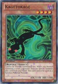 Kagetokage (Starfoil) - Star Pack 2013 (SP13) #SP13-EN009 - Rare YuGiOh Trading Card