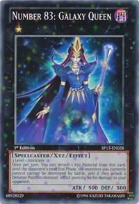 Number 83: Galaxy Queen (Starfoil) - Star Pack 2013 (SP13) #SP13-EN028 - Rare YuGiOh Trading Card