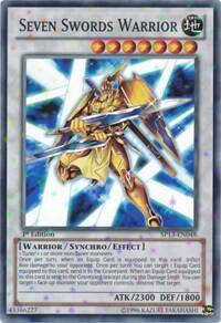 Seven Swords Warrior (Starfoil) - Star Pack 2013 (SP13) #SP13-EN048 - Rare YuGiOh Trading Card