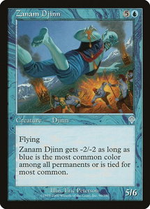 Zanam Djinn - Invasion (INV) #90 - Uncommon Magic: The Gathering Trading Card