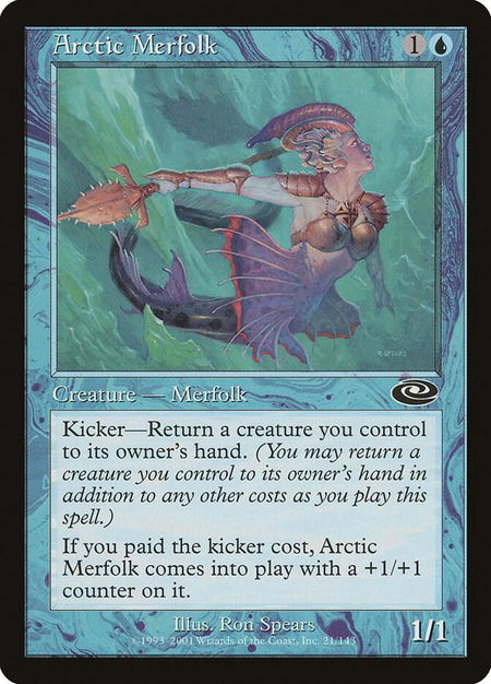 Arctic Merfolk - Planeshift Magic: The Gathering trading card