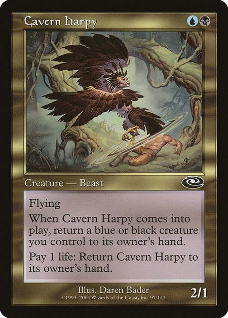 Cavern Harpy - Planeshift Magic: The Gathering trading card