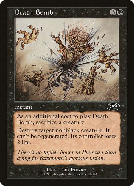 Death Bomb - Planeshift Magic: The Gathering trading card