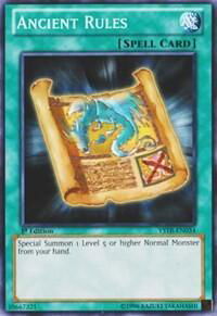 Ancient Rules - Starter Deck: Yugi Reloaded (YSYR) #YSYR-EN034 - Common / Short Print YuGiOh Trading Card