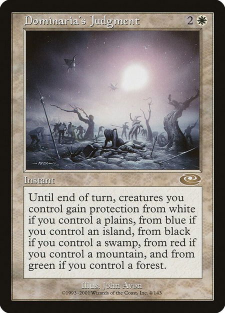 Dominaria's Judgment - Planeshift Magic: The Gathering trading card