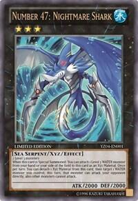 Number 47: Nightmare Shark - Yu-Gi-Oh! ZEXAL Manga Promotional Cards (YZ0#) #YZ04-EN001 - Ultra Rare YuGiOh Trading Card