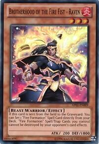 Brotherhood of the Fire Fist - Raven - Astral Pack 2 (AP02) #AP02-EN009 - Super Rare YuGiOh Trading Card