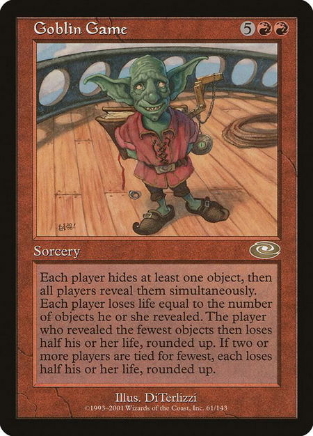 Goblin Game - Planeshift Magic: The Gathering trading card