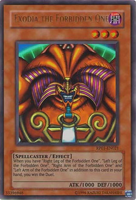 Exodia the Forbidden One - Retro Pack YuGiOh trading card