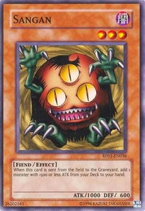 Sangan - Retro Pack (RP01) #RP01-EN036 - Super Rare YuGiOh Trading Card
