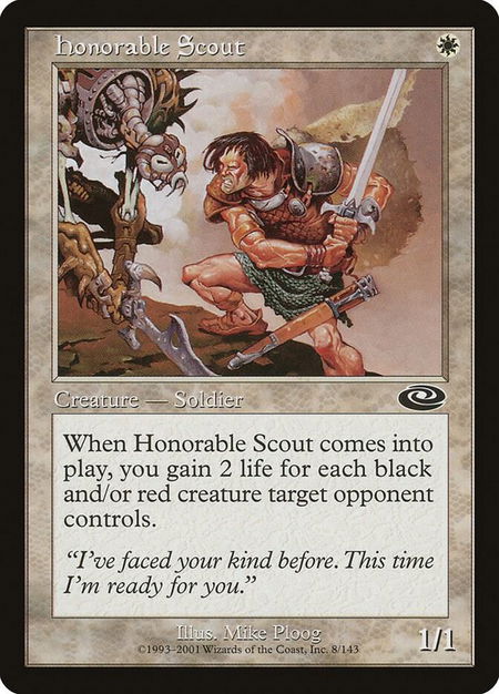 Honorable Scout - Planeshift Magic: The Gathering trading card