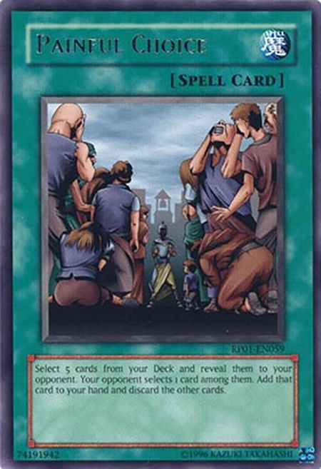 Painful Choice - Retro Pack YuGiOh trading card