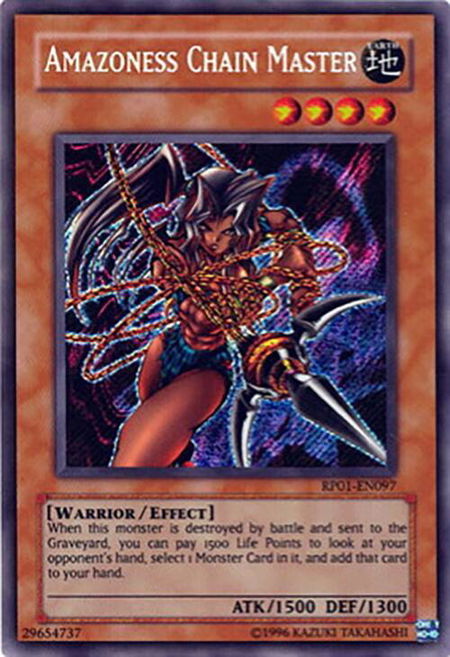 Amazoness Chain Master - Retro Pack YuGiOh trading card